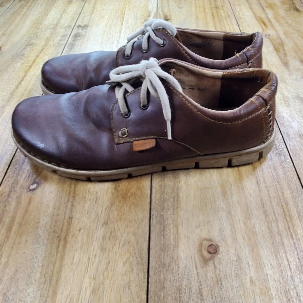 Born Oxford Shoes Mens 14 Brown Leather Handcrafted Casual Comfort H47423